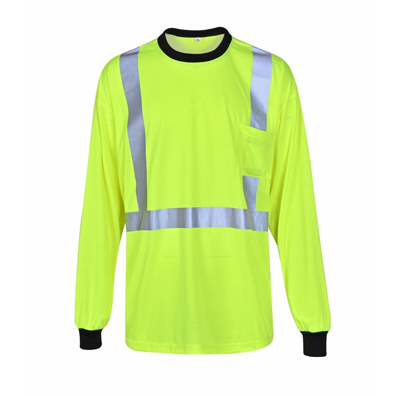 GR7322 ANSI Class 2 Reflective Safety T-shirt with Long Sleeve (1)