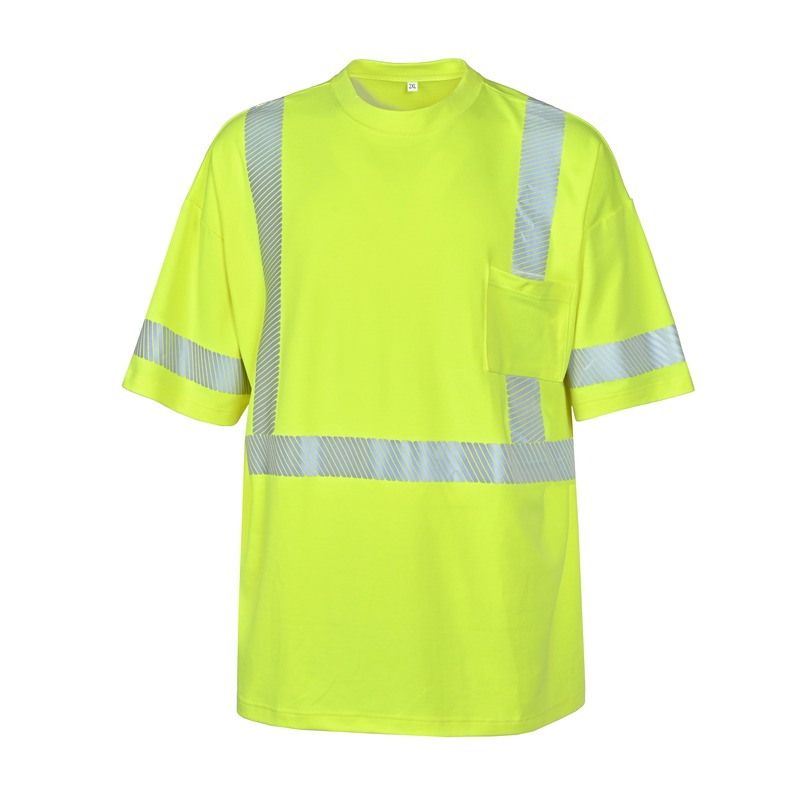 GR7603 FR Shirts Lime with Segmented Reflective Tape (1)