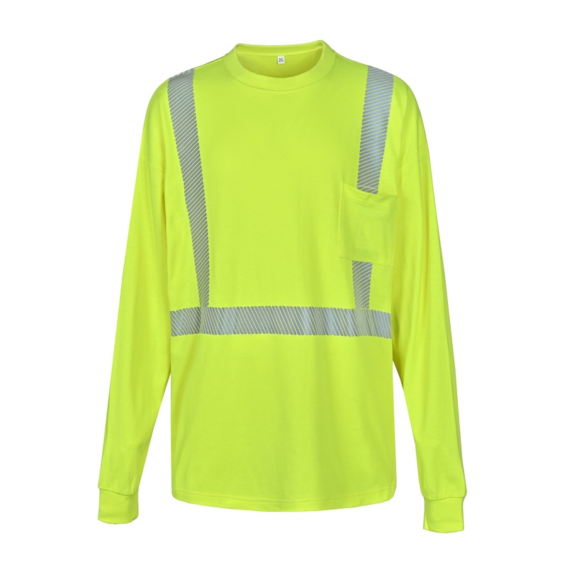GR7604 FR Shirts Lime With Long Sleeve (1)