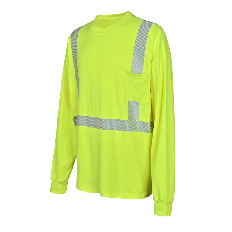 GR7604 FR Shirts Lime With Long Sleeve (2)
